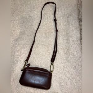 Madewell | The Carabiner Small Crossbody Bag - Burgundy